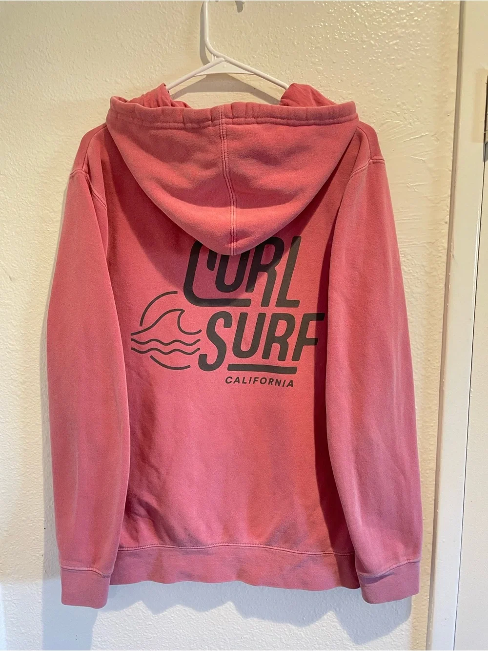 Curl Surf Pigment Dyed Hoodie Small | Independent Trading Co